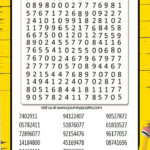 Number Search Puzzle For Kids And Adults Enjoy This Free