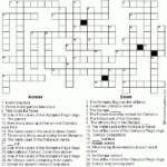 Olympics Crossword Puzzle Printout EnchantedLearning