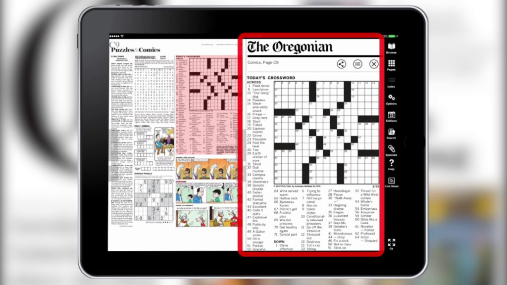 Oregonian Crossword Puzzle Printable Printable Template Free