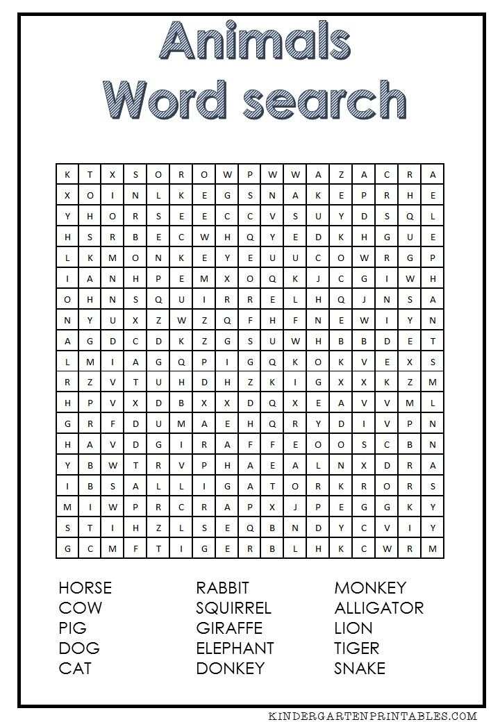 Fifth Grade Crossword Puzzles Printable