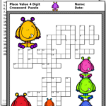 Place Value Activities Crossword Puzzle Worksheets Bundle
