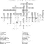 Printable Character Traits Crossword Puzzle Printable
