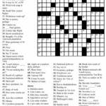 Printable Crossword Puzzle Washington Post Printable