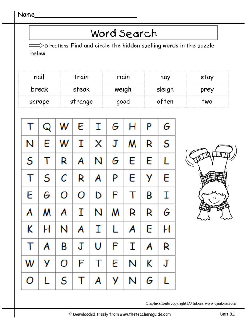 Printable Crossword Puzzles For 2Nd Graders Printable