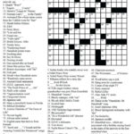 Printable Crossword Puzzles High School Printable