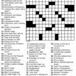 Printable Crossword Puzzles Newspaper Printable