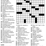 Printable Crossword Puzzles Pop Culture Printable