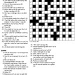Printable Crossword Puzzles With Answers Pdf Printable
