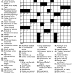 Printable Medical Crossword Puzzles Free Printable