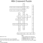 Printable Nba Crossword Puzzles Printable Crossword Puzzles