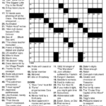 Printable Puzzle Solutions Printable Crossword Puzzles