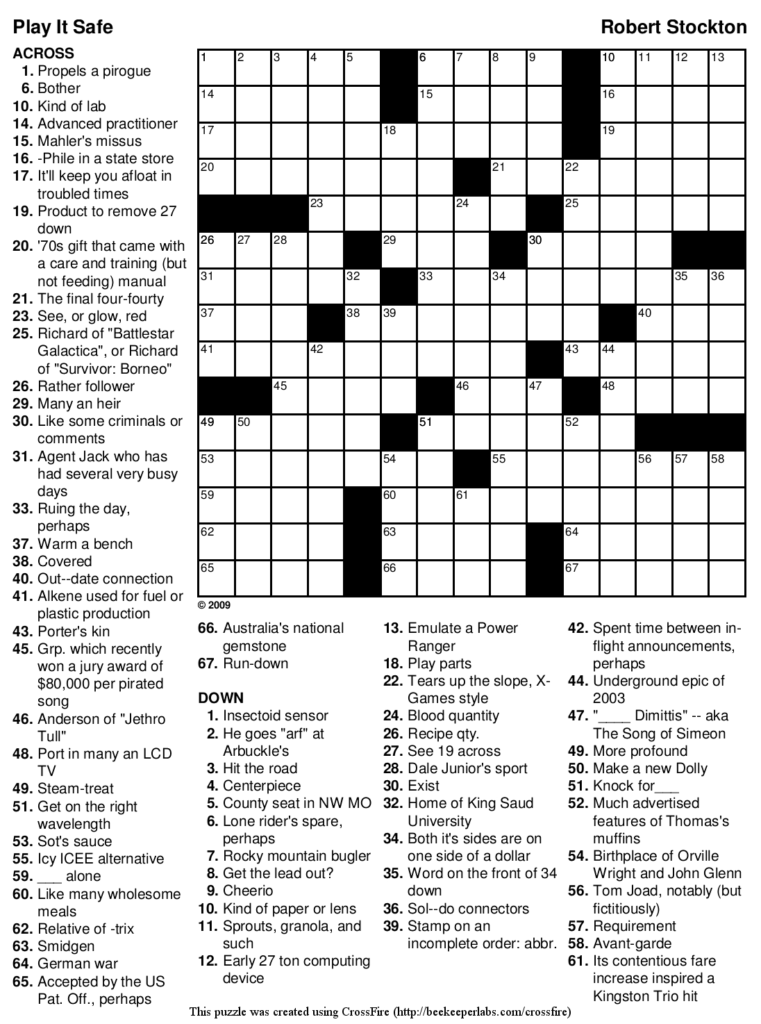 Printable Tagalog Crossword Puzzle Printable Crossword