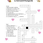 Printable Valentine S Day Crossword Puzzles Printable