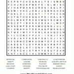 Printable Word Search Puzzle Difficult Printable