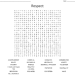 Respect Crossword Puzzle Printable Printable Crossword