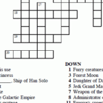Sci Fi Society Star Wars Crossword Puzzle