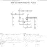 Self Esteem Crossword Puzzle WordMint