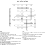 Social Studies Crossword WordMint