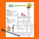 SpongeBob Crossword Puzzle Nickelodeon Parents