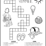 Summer Crossword Puzzles For Kids Tree Valley Academy