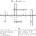 The Beatles Crossword WordMint