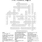 The Middle Ages Crossword WordMint