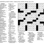 The New York Times Crossword In Gothic 07 08 13 The