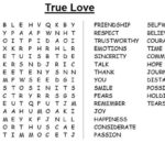 True Love Crossword Puzzle Www Aspiringromancewriters