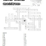 USA States Crossword Worksheets 99Worksheets