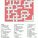 Valentine S Day Crossword Puzzle