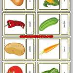 Vegetables ESL Printable Vocabulary Learning Cards
