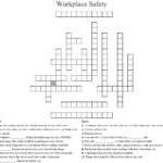 Workplace Safety Crossword WordMint
