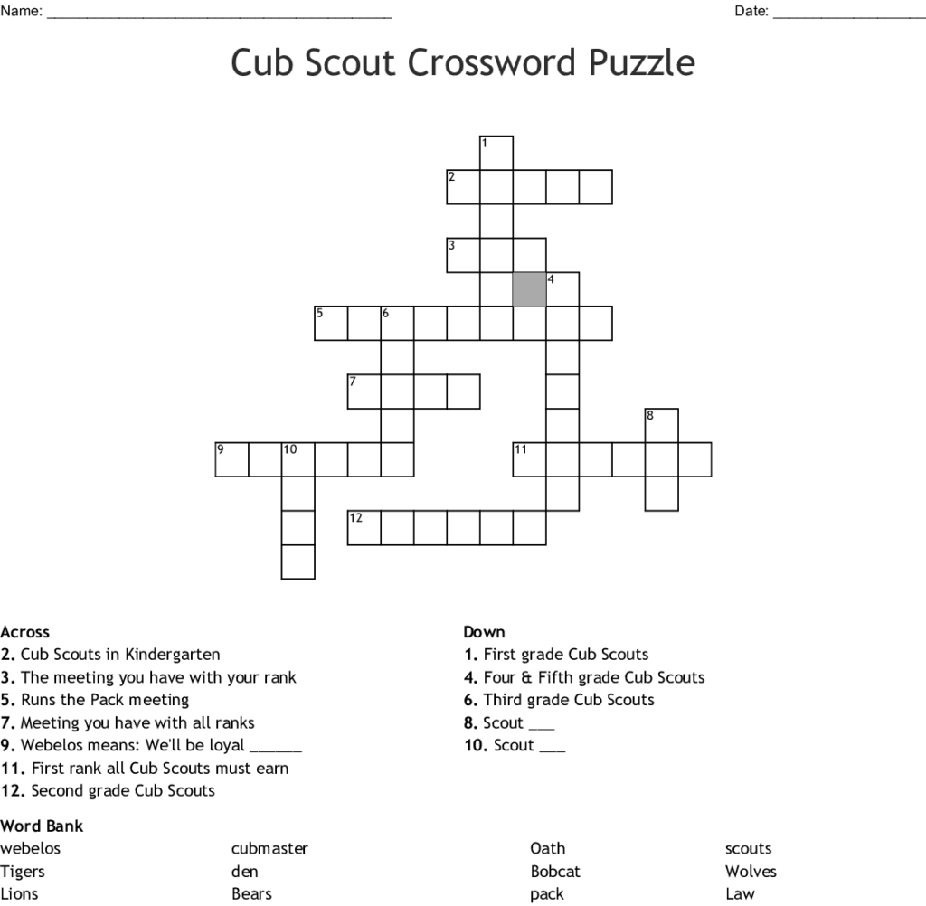Youth Organizations Resources Crosswords Word Searches