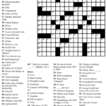 5 Printable Crossword Puzzles For Christmas Printable