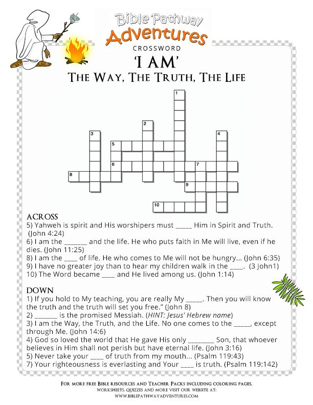 50 Best Bible Crossword Puzzles Images On Pinterest