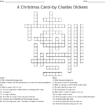 A Christmas Carol Crossword Printable Printable