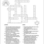 A Free Printable Thanksgiving Crossword Puzzle Includes