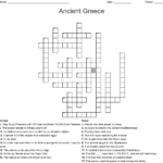 Ancient Greece Crossword WordMint