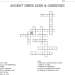 Ancient Greek Gods Goddesses Crossword Word Db Excel