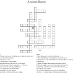 Ancient Rome Crossword WordMint