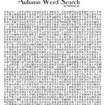 Autumn Word Search Printable Free Printable Word