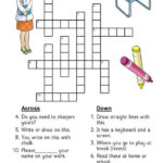 Back To School Crossword Word Puzzles For Kids