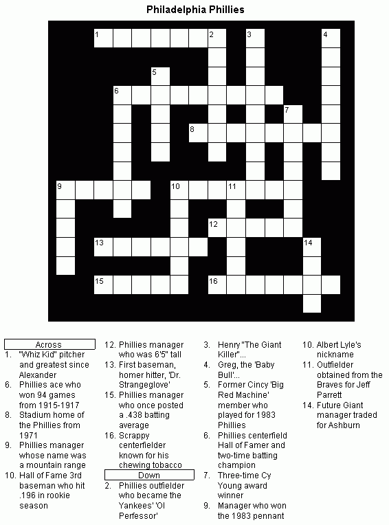 Wall Street Crossword Puzzle Printable