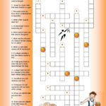 Basketball Crossword Worksheet Free ESL Printable