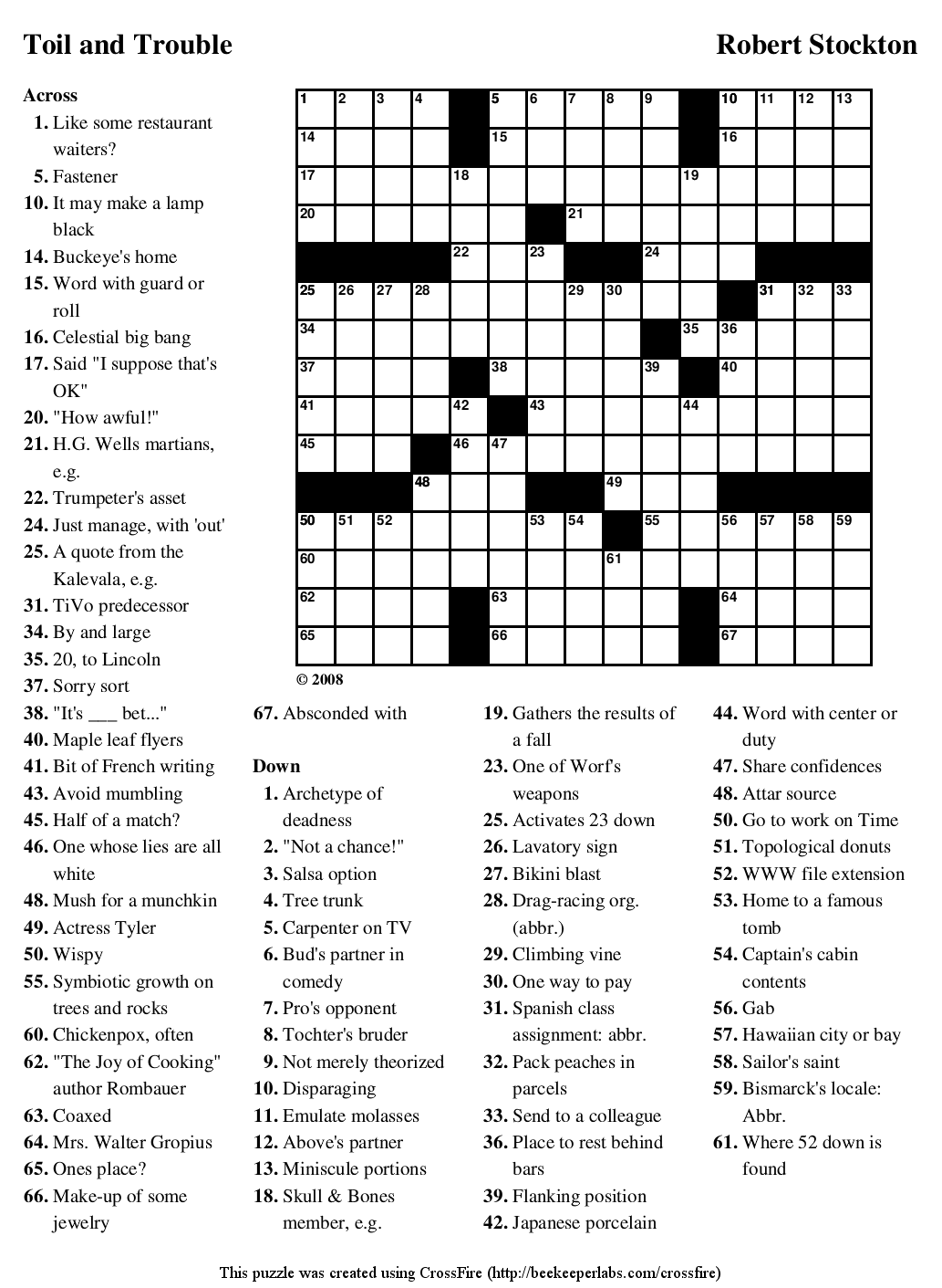 Macbeth Crossword Puzzle Printable