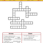 Birthday Crossword Puzzle Free Coloring Sheets