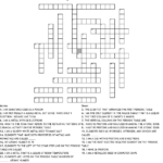 Crossword Puzzle Chemistry Printable Printable Crossword