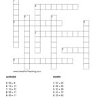 Double Digit Addition Crossword Puzzle Have Fun Teaching