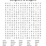 Dungeons Dragons Word Search WordMint