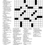 Easy Celebrity Crossword Puzzles Printable Free Daily